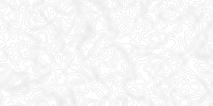 White geographic contour map.	minimal area topography spiral line white background. landscape black line wireframe location diagram world map texture design.
