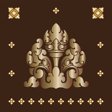 khmer art ornament kbach
