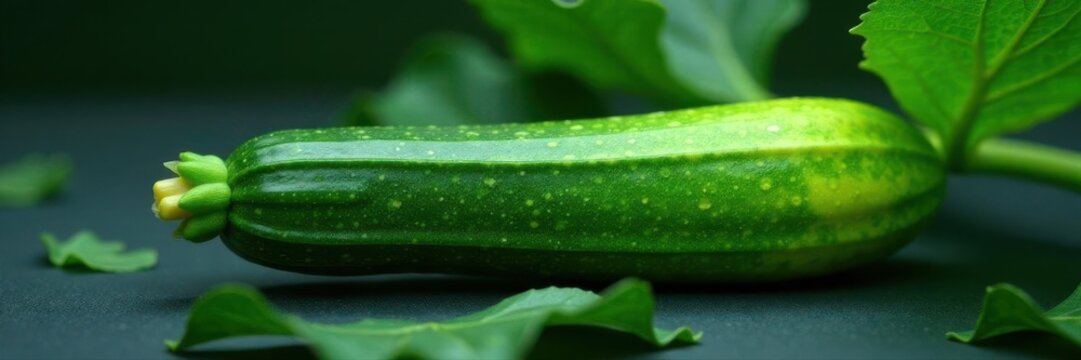 Single zucchini leaf, rich green hue, crisp detail , plant, organic, nature