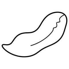Obraz premium Simple Outline of a Claw