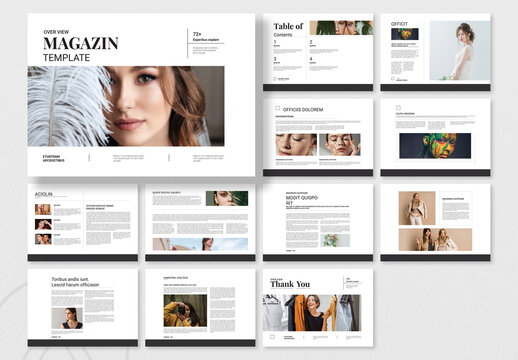 Look Book Landscape Template