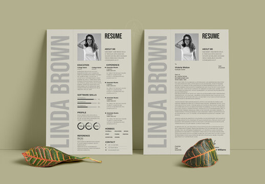 Minimal Professional Resume CV Template
