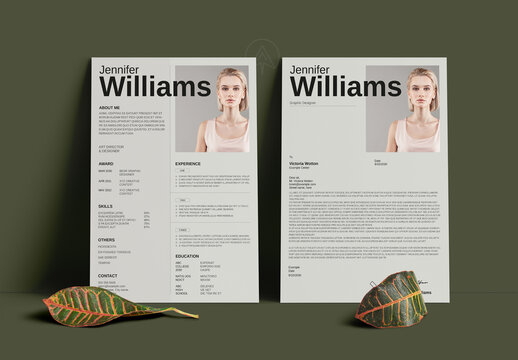 Minimalist Professional Resume & Cover Letter Design