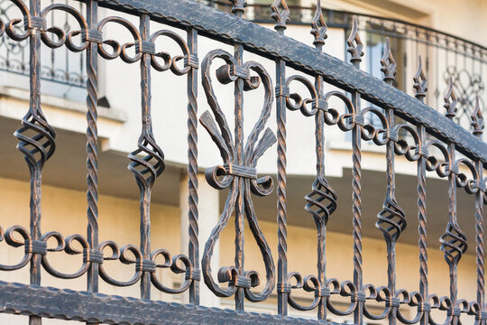 Wrought Iron Fence. Metal fence
