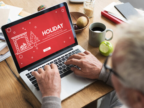 Happy Holiday Break Celebrate Party Enjoyment Concept