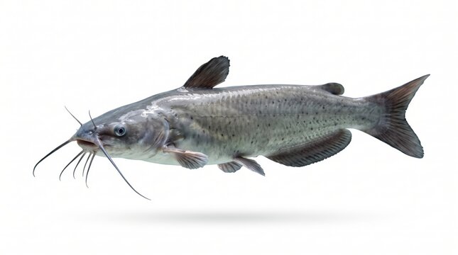 grey catfish swimming in the water