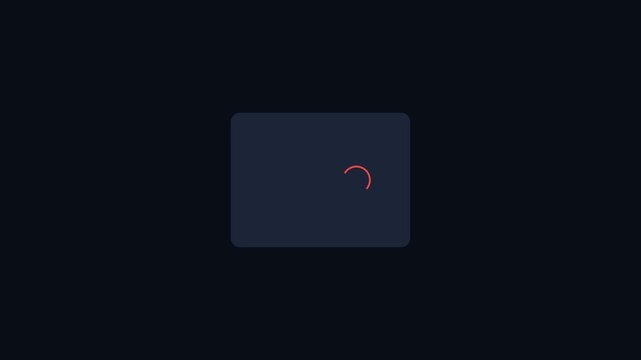 User profile icon with exit arrow, loading spinner, and checkmark animation, on dark background, representing account management, completion, and process success, symbolizing digital interaction