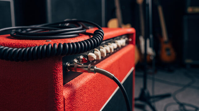 Music studio guitar amplifier.