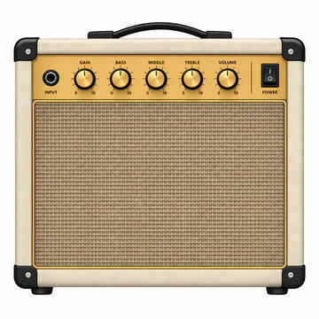 Cream Guitar Amplifier Illustrations