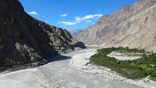 Turtuk, a mountain village in the Nubra valley of Ladakh, sitting right on banks of the Shyok river