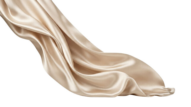 Champagne Satin Fabric Cascading