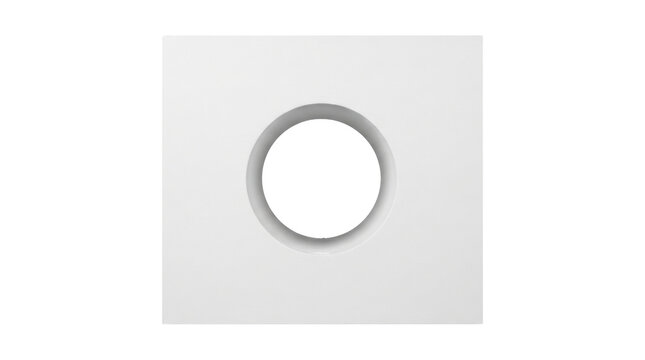 Drill Hole In White Plasterboard