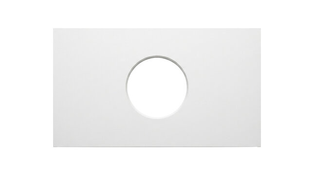 Drill Hole Through White Plaster