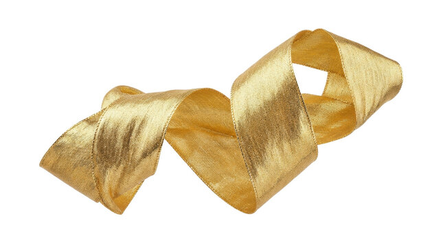 Liquid Gold Metallic Ribbon Twis
