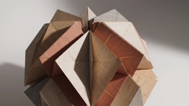 Geometric Paper Overlay Grid Architectural Parametric Model