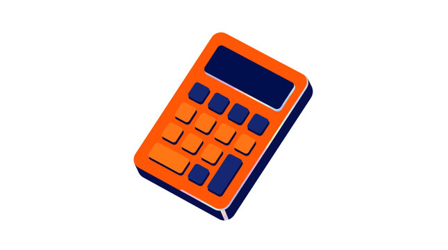 Modern Calculator Displaying Financial Operations 1.