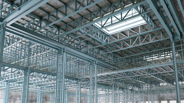 Industrial building framework construction steel structure