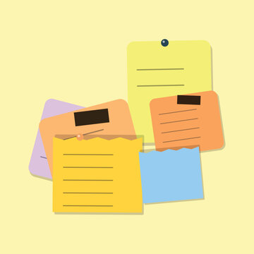 Colorful file folders with office icons
