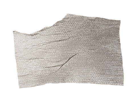 Silver Retroreflective Fabric Material Fragment Isolated