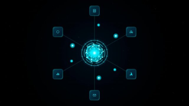 AI Agent Autonomous Multi-System Orchestration Motion Graphic Loop