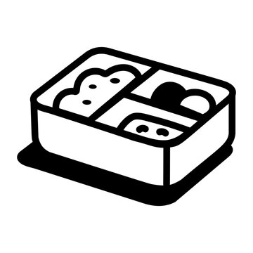 Hand-drawn doodle of a shared meal tray, representing lunch together, social connection, and casual bonding among workplace colleagues during breaks.