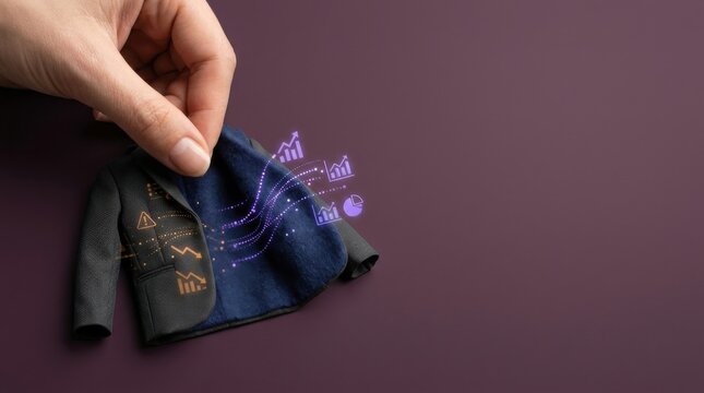Hand turning reversible jacket made from two distinct premium fabrics with constellation design for business adaptability