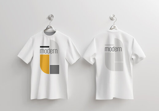 Creative Modern T Shirt Print Design With Shapes