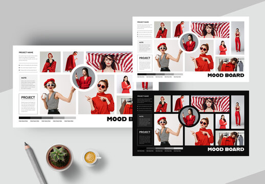 Modern Mood Board Template Layout