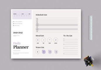 Daily Planner Template Layout