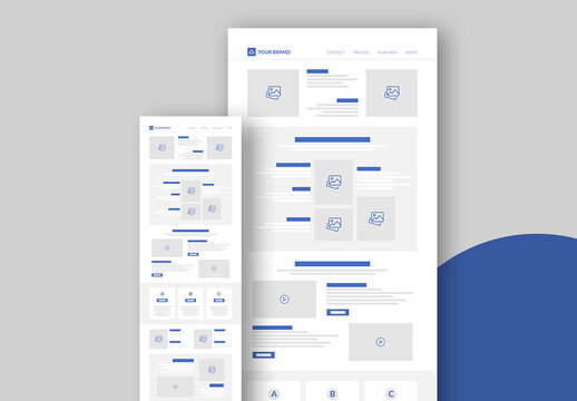 Landing Page Wireframe Template
