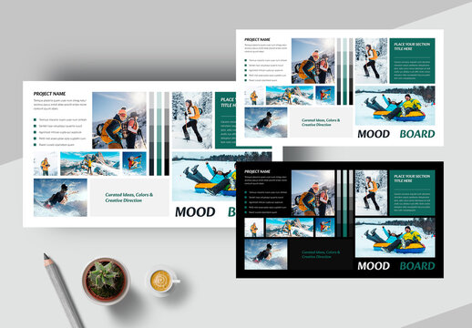 Modern Mood Board Template With Creative
