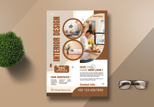 New Interior Design Flyer Template