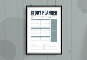 Study Planner Template