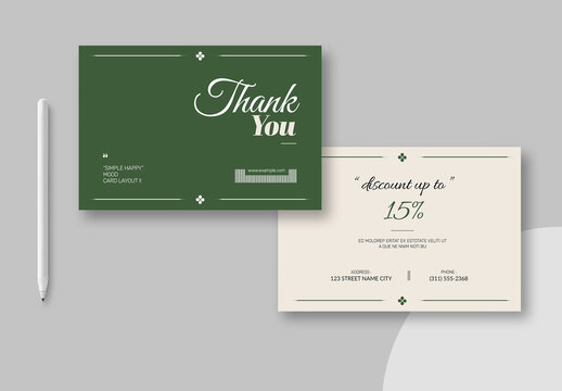 Thank You Card Layout