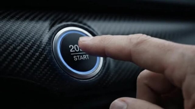 2027 Car Start Button Technology Innovation Automotive Dashboard HD 4k