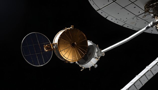 Satellite servicing module operating in Earth orbit