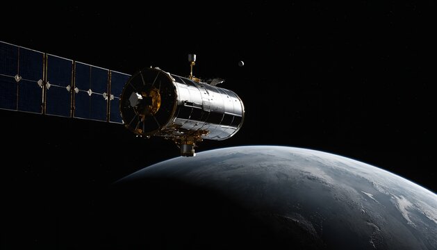 Satellite servicing module operating in Earth orbit