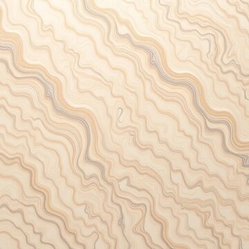 Wavy beige and gray abstract pattern on white background, reminiscent of marble texture, texture, abstract