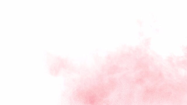 Abstract Red Color Powder Spray Explosion Motion Graphics Overlay