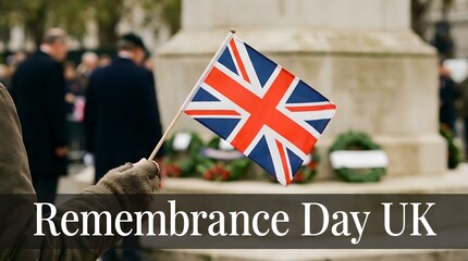 Obraz premium Remembrance day in the united kingdom honoring the fallen remembering sacrifices and commemorating veterans with respect and gratitude on november 11th each