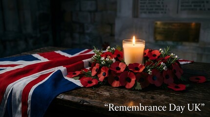 Obraz premium Honoring the fallen a remembrance day reflection in the uk remembering sacrifices and paying respects to those who served and gave their