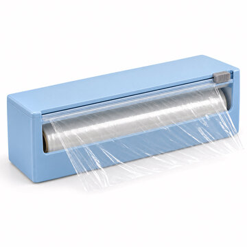 Uses of plastic cling wrap being dispensed