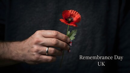Obraz premium Honoring the fallen a remembrance day portrait of respect and gratitude for the sacrifices made by brave service members throughout history remembering