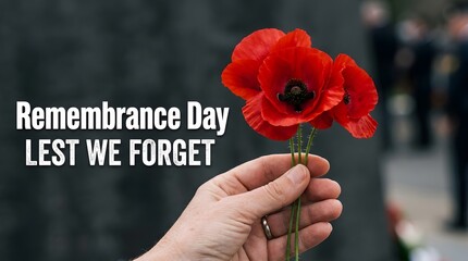 Obraz premium Remembrance day in the uk honors the service and sacrifice of armed forces personnel veterans and civilians who have defended our freedoms