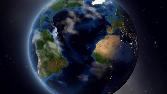 Earth Zoom In to Springfield United States Satellite Map Animation