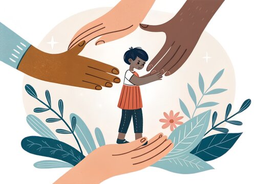 World Mental Health Day awareness campaign with diverse people, emotional wellbeing, empathy, support and mental wellness concept