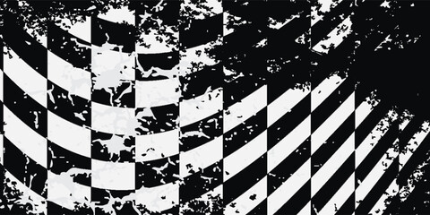 Obraz premium Racing abstract background. It contains elements of the checkered flag, suitable for design of the categories of speed, rally, sports