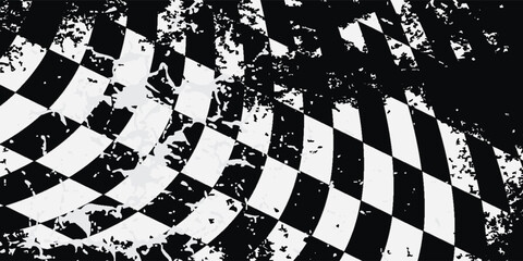 Obraz premium Racing abstract background. It contains elements of the checkered flag, suitable for design of the categories of speed, rally, sports