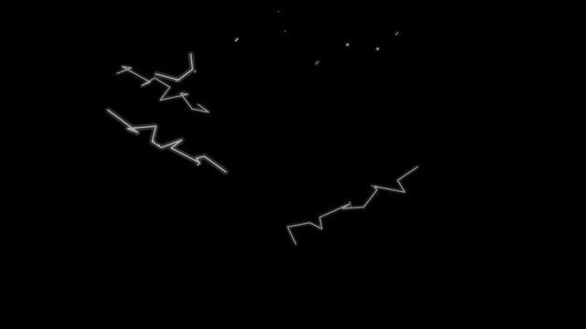 Abstract lightning bolt pattern on dark background