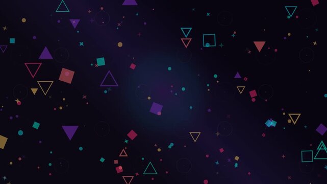 Colorful geometric shapes background with gradient abstract design
